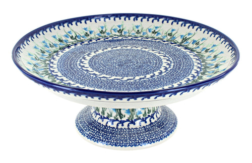 Polish Pottery Misty Cake Plate