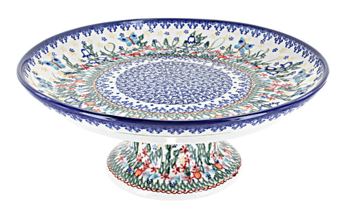 Polish Pottery Garden Of Eden Cake Plate