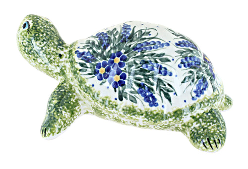 Hyacinth Turtle Figurine Polish Pottery