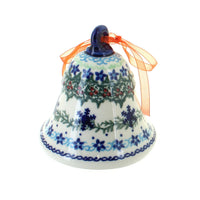 Polish Pottery Winter Celebration Large Bell