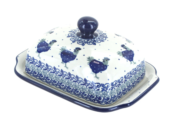 Barnyard Rooster Butter Dish