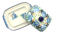 Lily of the Valley Butter Dish Polish Pottery