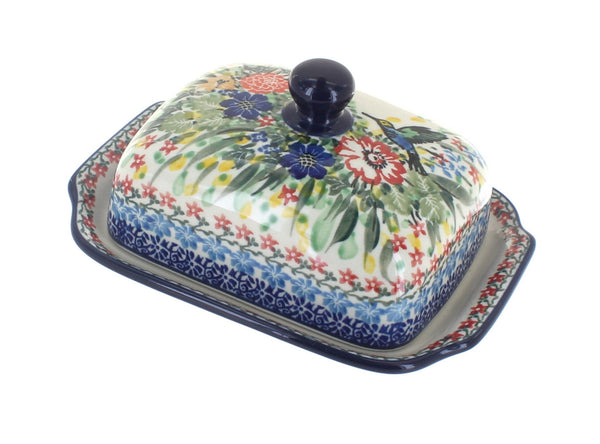 Hummingbird Butter Dish