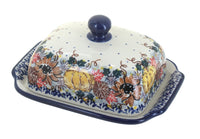 Polish Pottery Harvest Bounty Butter Dish