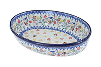 Polish Pottery Autumn Grove Oval Baking Dish