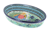 Polish Pottery Teresa Small Oval Baking Dish