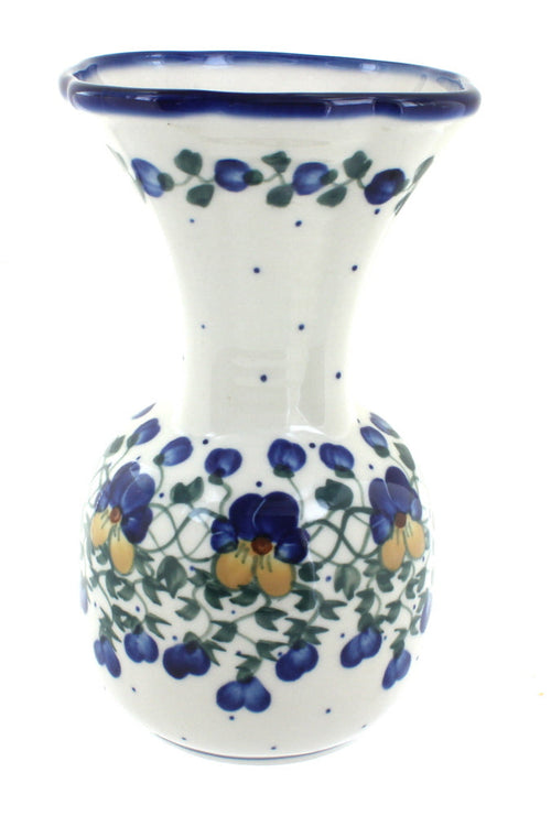 Polish Pottery Pansies Vase