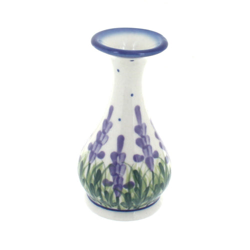 Polish Pottery Lavender Fields Bud Vase