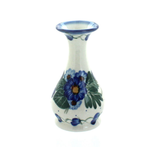 Polish Pottery Forget Me Not Bud Vase