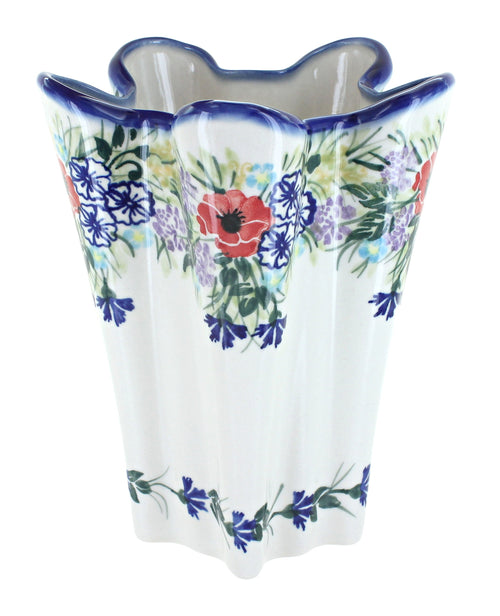 Polish Pottery Summer Garden Large Vase
