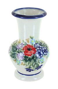 Polish Pottery Summer Garden Medium Vase