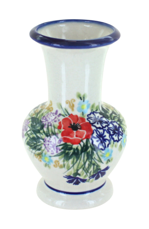 Polish Pottery Summer Garden Medium Vase