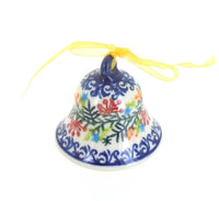 Polish Pottery Winter Cardinal Small Bell
