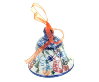 Polish Pottery Christmas Bounty Medium Bell