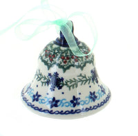 Polish Pottery Winter Celebration Medium Bell