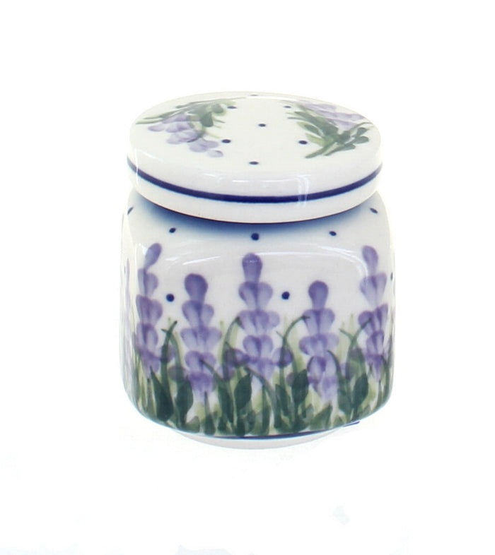 Polish Pottery Lavender Fields Small Jar