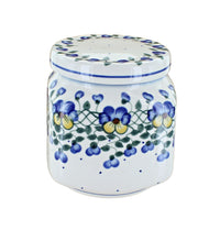 Polish Pottery Pansies Large Canister