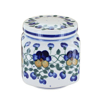Polish Pottery Pansies Medium Canister