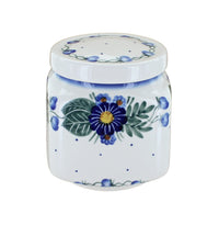 Polish Pottery Forget Me Not Medium Canister