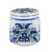 Polish Pottery Hyacinth Small Canister