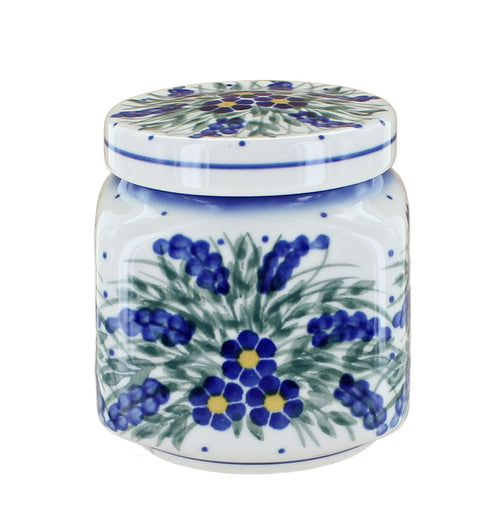 Polish Pottery Hyacinth Small Canister