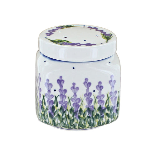 Polish Pottery Lavender Fields Small Canister