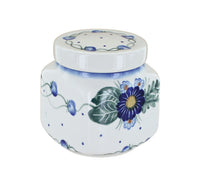 Forget Me Not Small Canister Polish Pottery