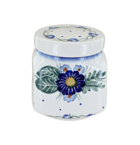Polish Pottery Forget Me Not Small Canister
