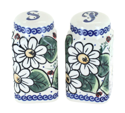 Polish Pottery Ladybug Salt & Pepper Shakers