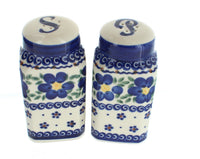Polish Pottery Spring Blossom Salt & Pepper Shakers