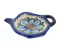 Polish Pottery Daisy Surprise Tea Bag Holder