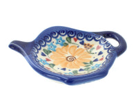 Polish Pottery Butterfly Tea Bag Holder