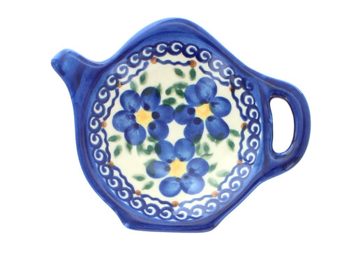 Spring Blossom Tea Bag Holder Polish Pottery