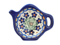 Aztec Flower Tea Bag Holder Polish Pottery