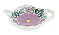 Polish Pottery Lilac Garden Tea Bag Holder