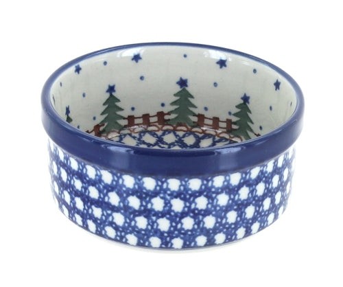 Polish Pottery Rustic Pines Small Ramekin