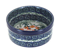 Polish Pottery Peach Posy Small Ramekin