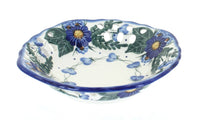 Polish Pottery Forget Me Not Small Fruit Dish