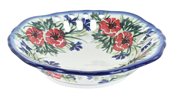 Cherry Red Bouquet Small Fruit Dish