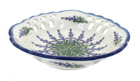 Polish Pottery Lavender Fields Large Fruit Dish