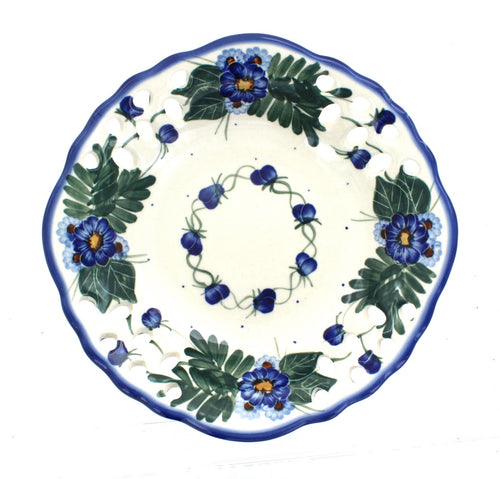 Forget Me Not Large Fruit Dish Polish Pottery