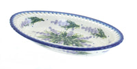 Polish Pottery Lavender Fields Small Oval Dish