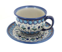 Polish Pottery Savannah Cup & Saucer