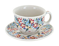 Polish Pottery Tara Cup & Saucer