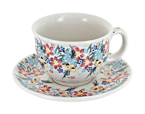 Polish Pottery Tara Cup & Saucer