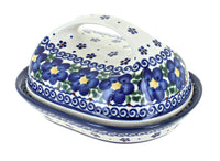 Polish Pottery Spring Blossom Butter Dish