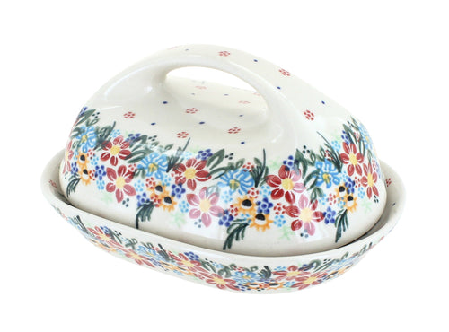 Polish Pottery Tara Butter Dish
