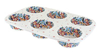 Polish Pottery Tara Muffin Pan