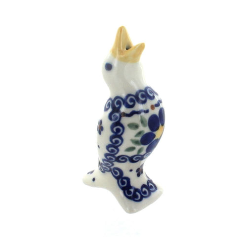 Polish Pottery Spring Blossom Pie Bird