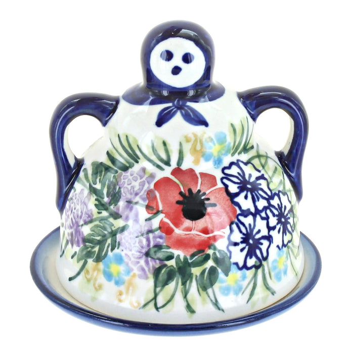Polish Pottery Summer Garden Small Cheese Lady